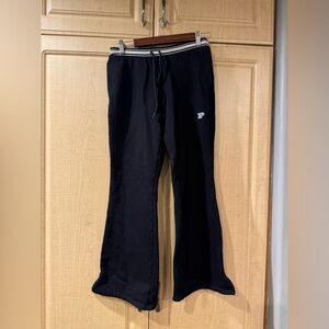 PINK Victoria's Secret Black and White Striped Sweatpants